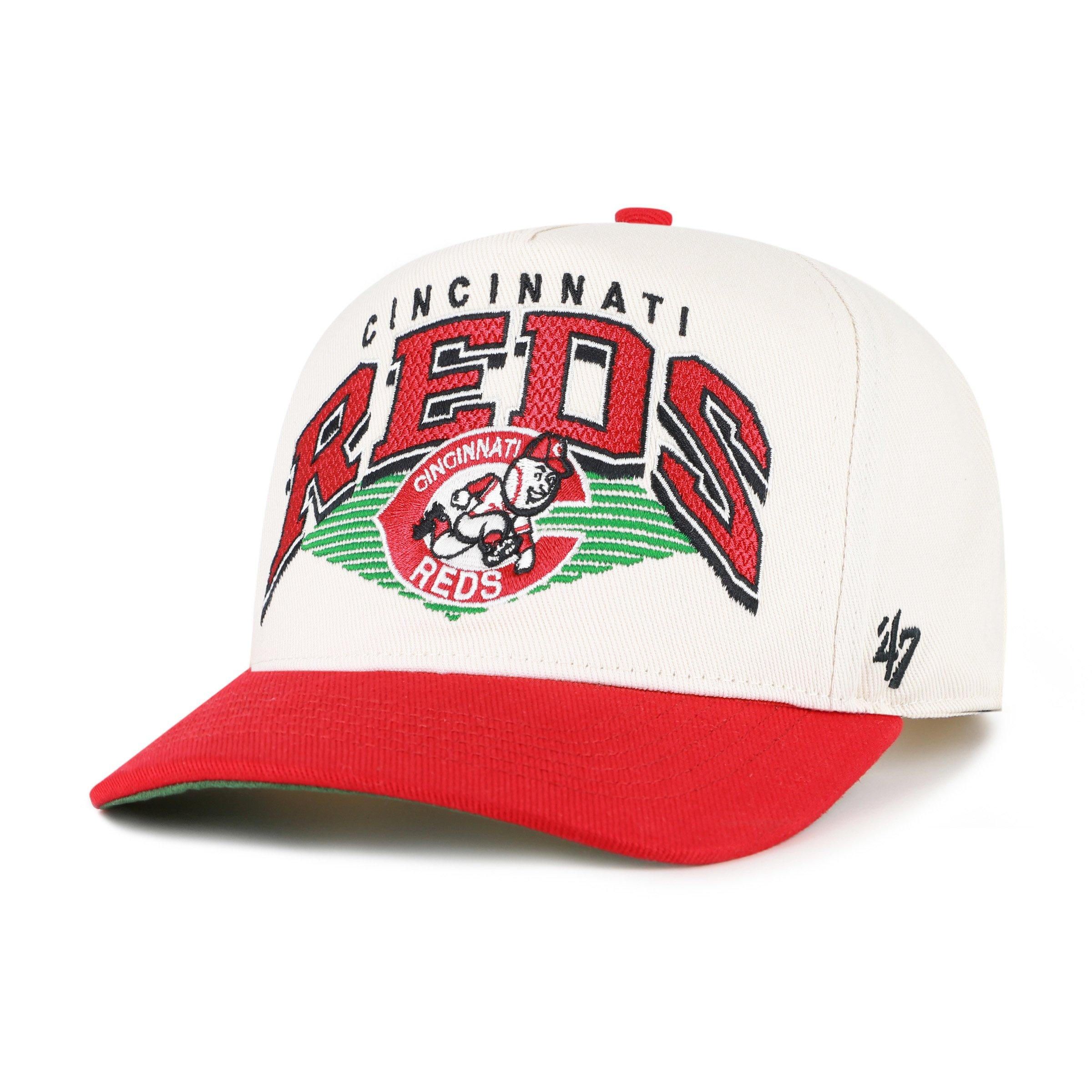47 Cincinnati Reds Cooperstown Pomona Hitch Snapback Hat  - Natural - NATURAL